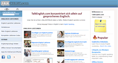 Desktop Screenshot of de.talkenglish.com