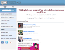 Tablet Screenshot of cz.talkenglish.com